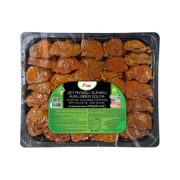 Zeytinyağlı Sumaklı Kuru Biber Dolması 2350 gr